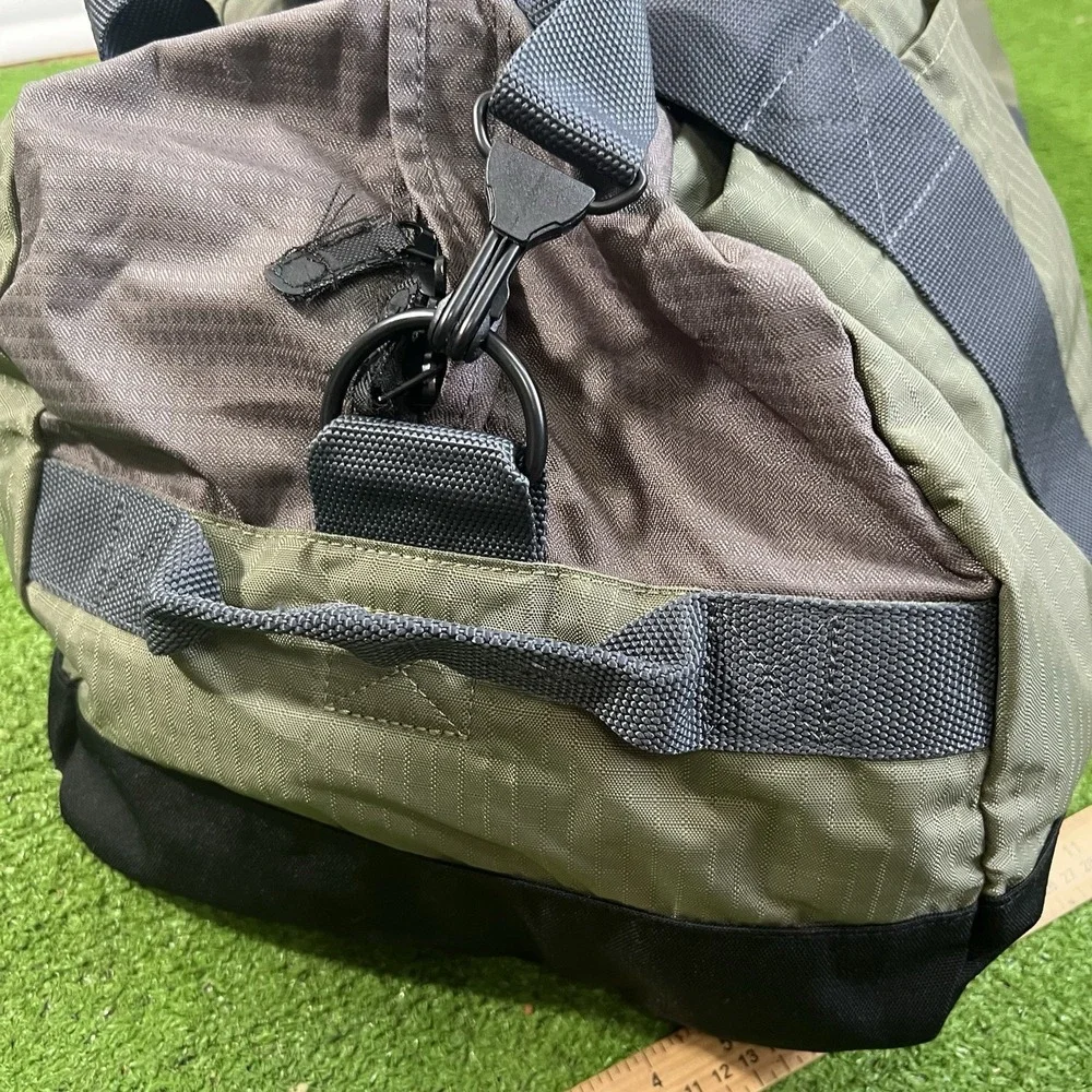 Tauck Duffle Bag LG Weekender Bag Ripstop Grey Olive Drab Carry On Travel Bag